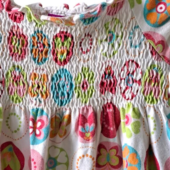 2 For $5 Sale Girl's J. Khaki Short Sleeve Shirred Dress Size 3T - Picture 4 of 8